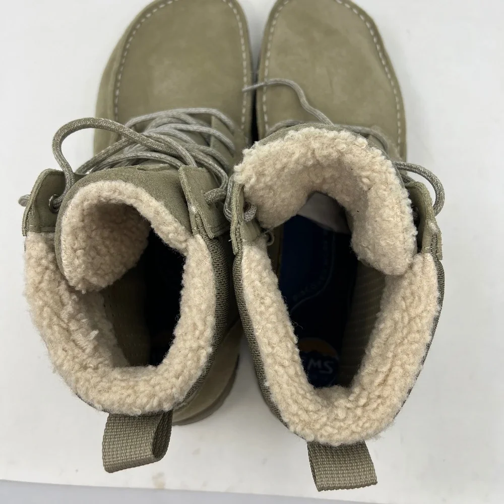 Lems Telluride Boot Limestone Suede Barefoot Winter Boots Mens 15 LEMS601